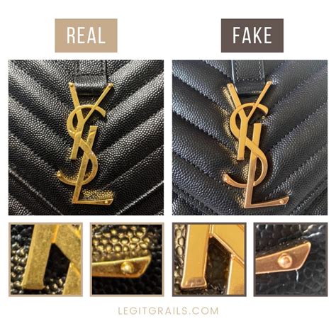 how to spot a fake yves saint laurent bag|saint laurent bag counterfeit.